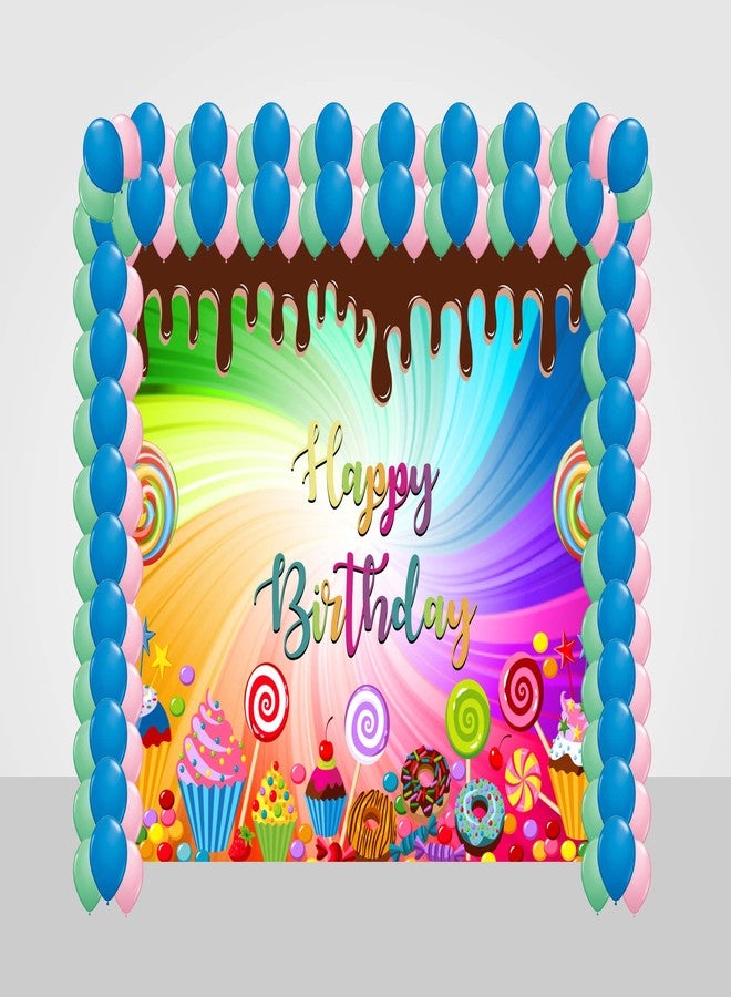 ثيم ماي بارتي خلفية زينة عيد ميلاد "ثيم ماي بارتي" (7 أقدام × 5 أقدام) - Image 1